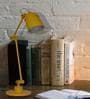 Howmini Yellow Metal Shade Table Lamp with Yellow Base
