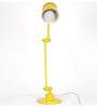 Howmini Yellow Metal Shade Table Lamp with Yellow Base