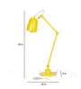 Howmini Yellow Metal Shade Table Lamp with Yellow Base