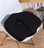 Hr Foam Coccy Orthopaedic Seat Cushion 17.5 X 16 Inch Black (Set Of 1) Pillow