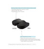 Hr Foam Coccy Orthopaedic Seat Cushion 17.5 X 16 Inch Black (Set Of 1) Pillow