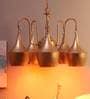 Adam Antique Gold Iron Shaded Chandelier