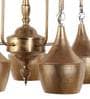 Adam Antique Gold Iron Shaded Chandelier