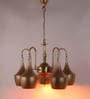 Adam Antique Gold Iron Shaded Chandelier