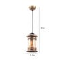 Jumilla Hsaka Antique Gold Iron Hanging Light