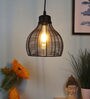 Meville Hsaka Black Iron Hanging Light