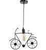 Flamingo Hsaka Black Iron Hanging Light
