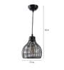Meville Hsaka Black Iron Hanging Light