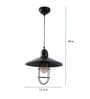 Feliz Hsaka Black Iron Hanging Light