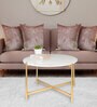 HT cross leg Coffee table in Gold Finish