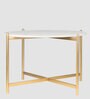 HT cross leg Coffee table in Gold Finish