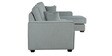 Hugo Fabric LHS Sectional Sofa (3 + Lounger) In Ash Grey Colour