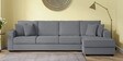 Hugo Fabric LHS Sectional Sofa (3 + Lounger) In Ash Grey Colour