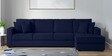 Hugo Fabric LHS Sectional Sofa (3 + Lounger) In Navy Blue Colour