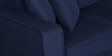 Hugo Fabric LHS Sectional Sofa (3 + Lounger) In Navy Blue Colour