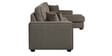 Hugo Fabric LHS Sectional Sofa (3 + Lounger) In Sandy Brown Colour