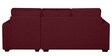 Hugo Fabric LHS Sectional Sofa (2 + Lounger) In Garnet Red Colour