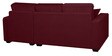 Hugo Fabric LHS Sectional Sofa (2 + Lounger) In Garnet Red Colour