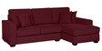 Hugo Fabric LHS Sectional Sofa (2 + Lounger) In Garnet Red Colour
