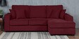 Hugo Fabric LHS Sectional Sofa (2 + Lounger) In Garnet Red Colour