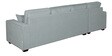 Hugo Fabric RHS Sectional Sofa (3 + Lounger) in Ash Grey Colour