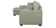 Hugo Fabric RHS Sectional Sofa (3 + Lounger) in Beige Colour