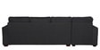 Hugo Fabric RHS Sectional Sofa (3 + Lounger) in Charcoal Grey Colour