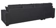 Hugo Fabric RHS Sectional Sofa (3 + Lounger) in Charcoal Grey Colour