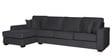 Hugo Fabric RHS Sectional Sofa (3 + Lounger) in Charcoal Grey Colour