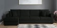 Hugo Fabric RHS Sectional Sofa (3 + Lounger) in Charcoal Grey Colour