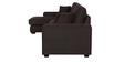 Hugo Fabric RHS Sectional Sofa (3 + Lounger) in Chestnut Brown Colour
