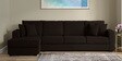 Hugo Fabric RHS Sectional Sofa (3 + Lounger) in Chestnut Brown Colour