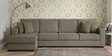 Hugo Fabric RHS Sectional Sofa (3 + Lounger) in Sandy Brown Colour