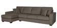 Hugo Fabric RHS Sectional Sofa (3 + Lounger) in Sandy Brown Colour
