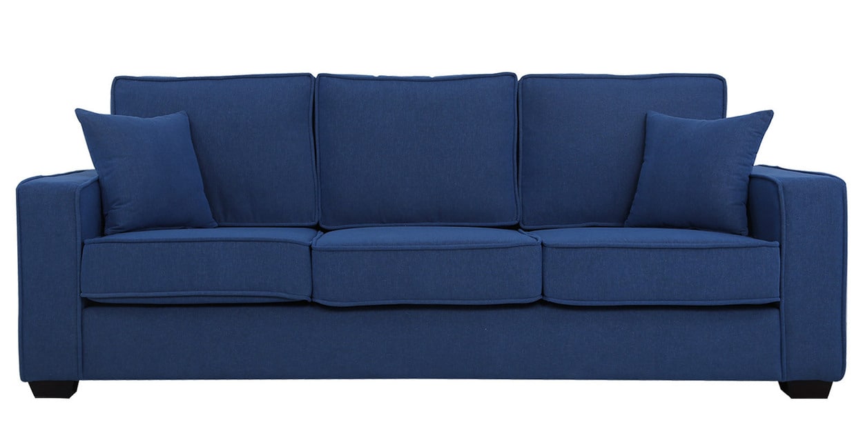 Buy Hugo 3 Seater Sofa In Denim Blue Colour By Woodsworth Online