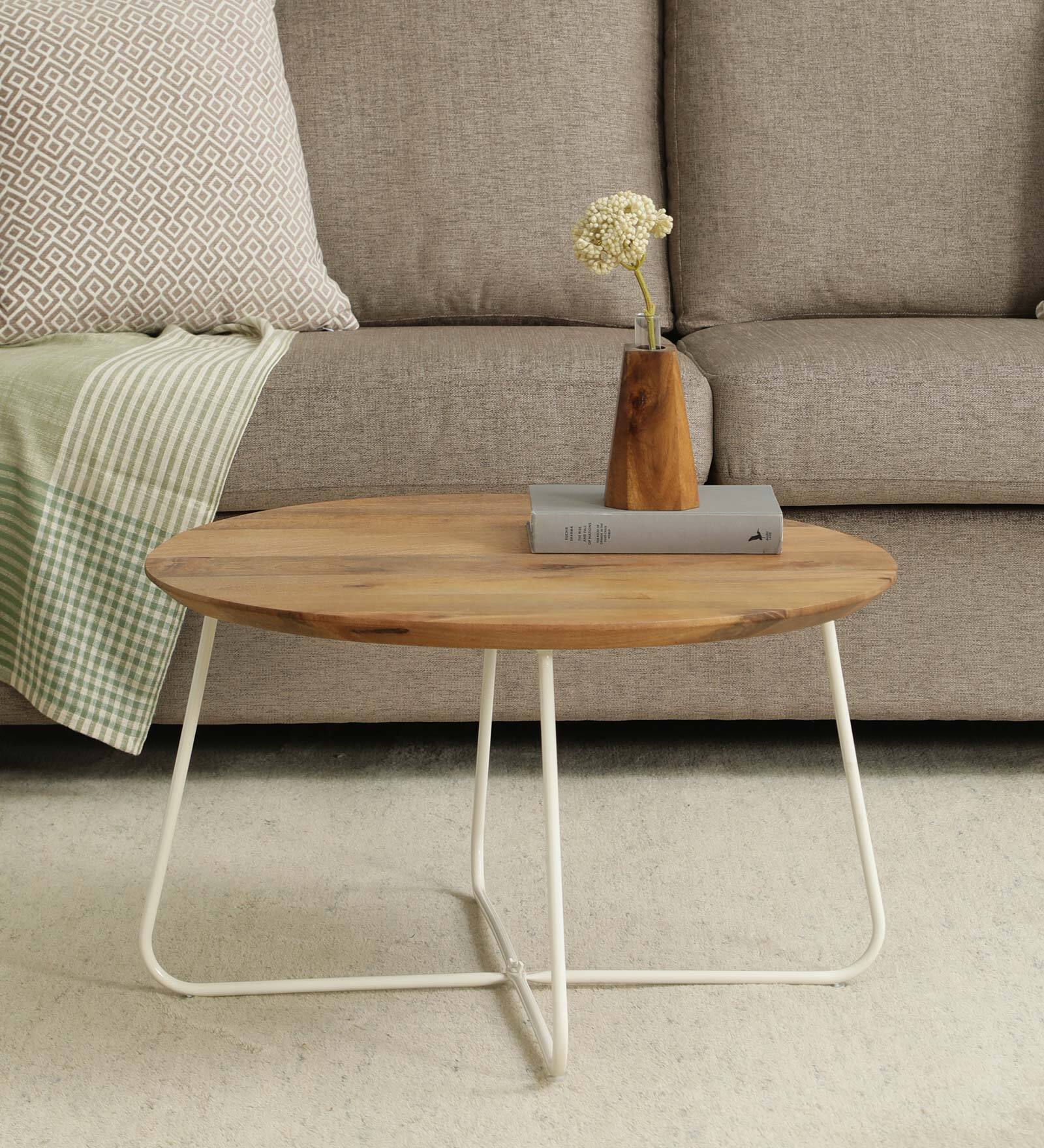 Hubert Solid Wood Coffee Table In Natural Finish