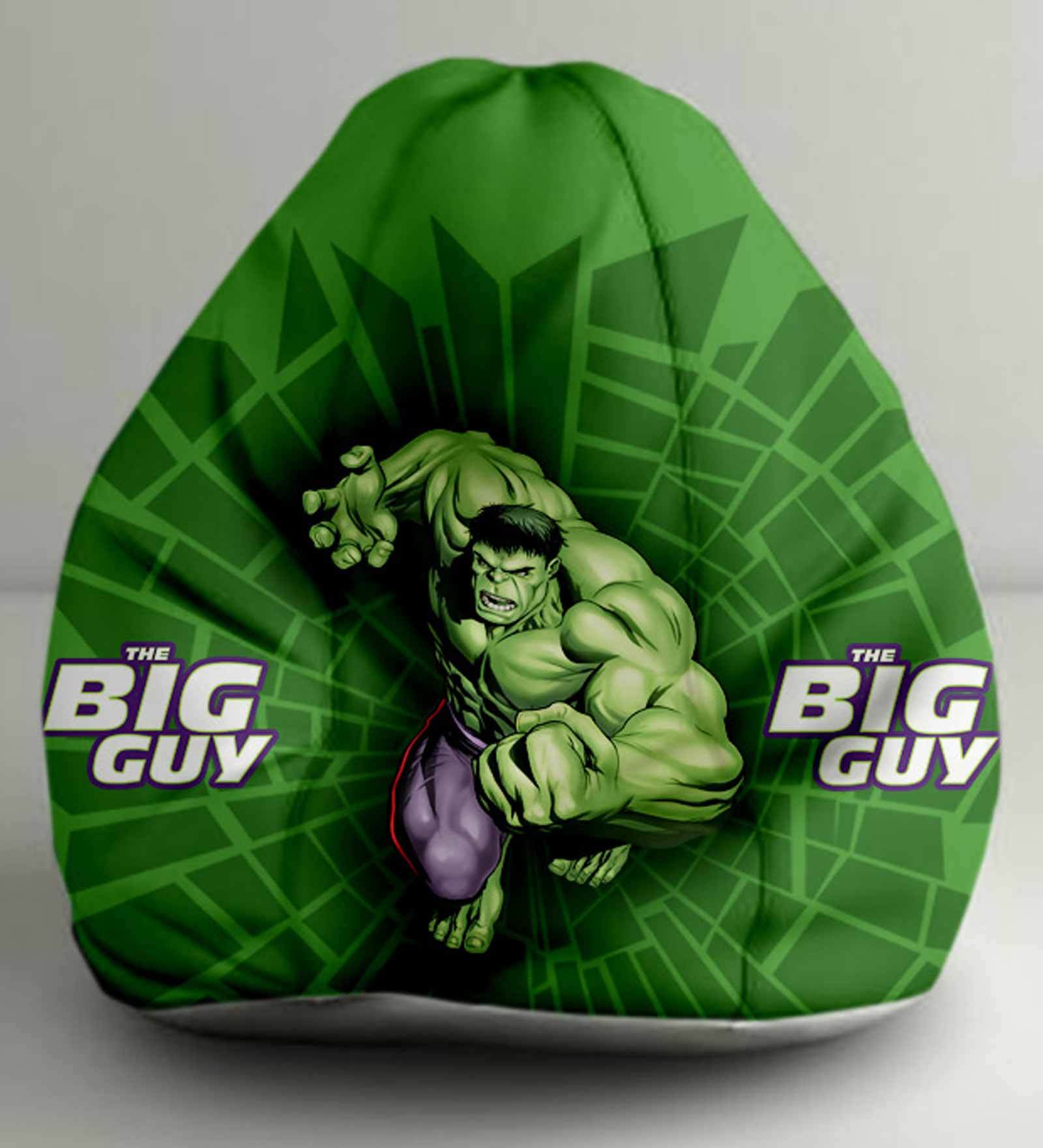 Buy Hulk Character Digital Printed Bean Bag (Without Beans) XXL Cover