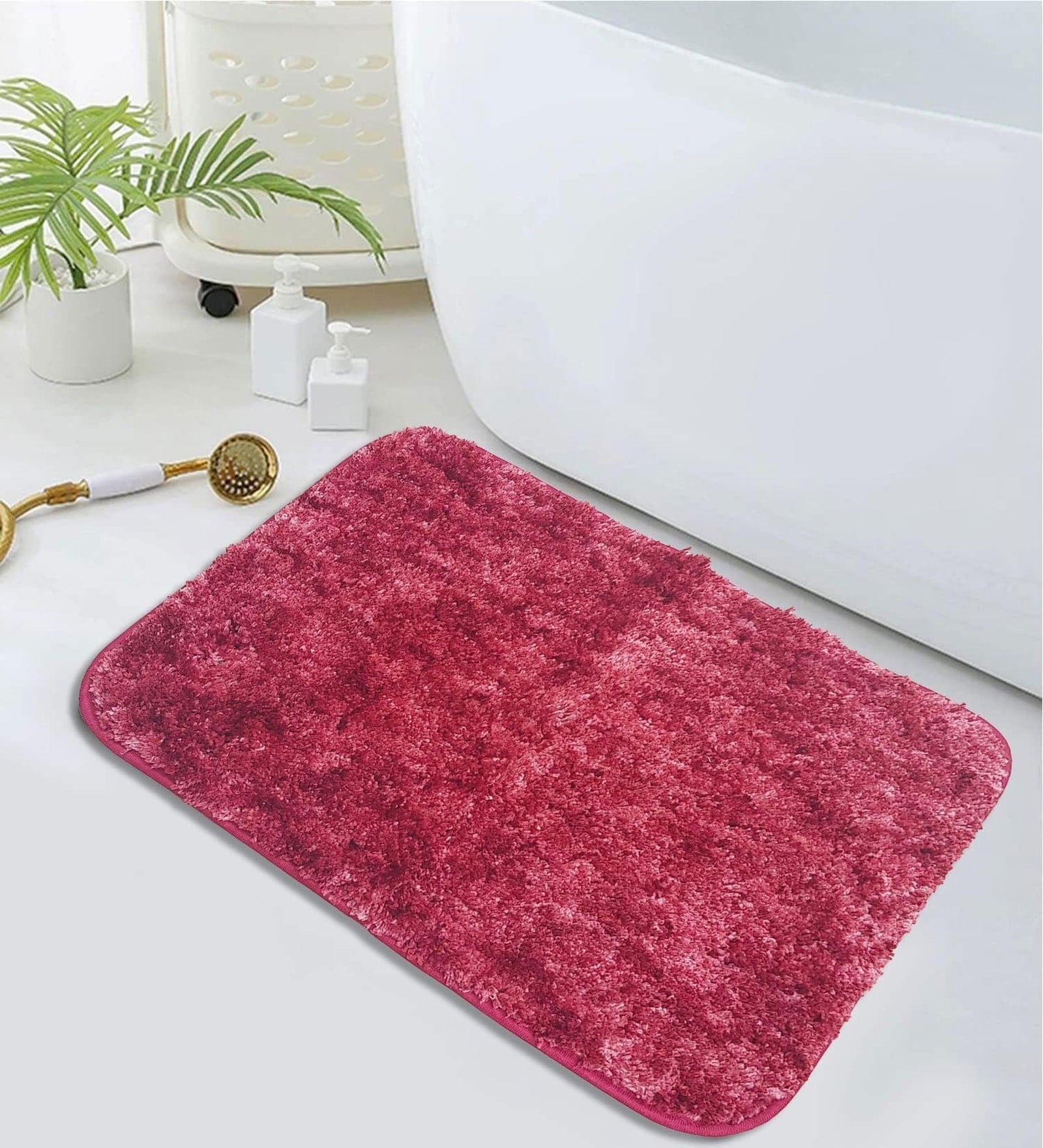 Hunter Green Microfiber 23x35 Inches Super Soft Bath Mat