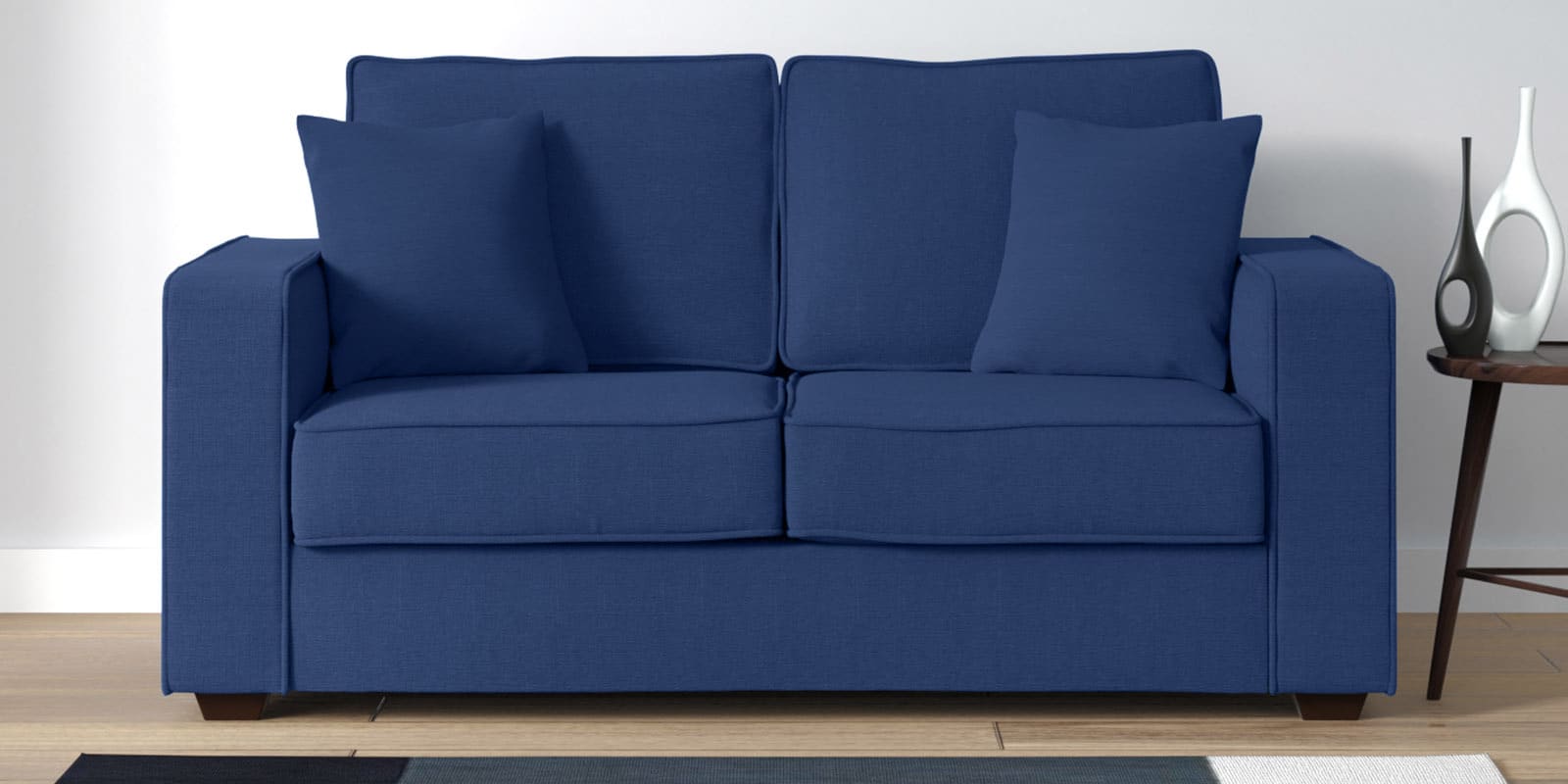 Buy Hugo 2 Seater Sofa in Denim Blue Colour - CasaCraft at 4% OFF by ...