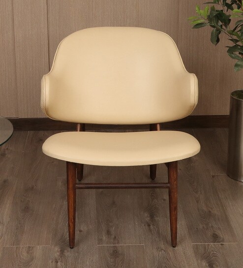 Hug Lounge Chair In Off White Colour By F9 Furnichair