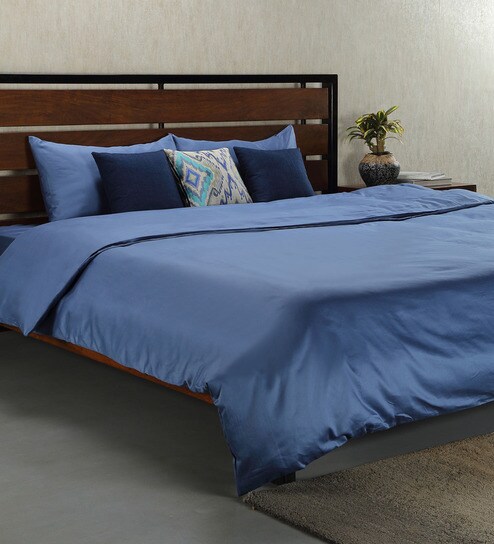 Buy Hush Signature Collection Porcelain Blue Bed Linen Set Online