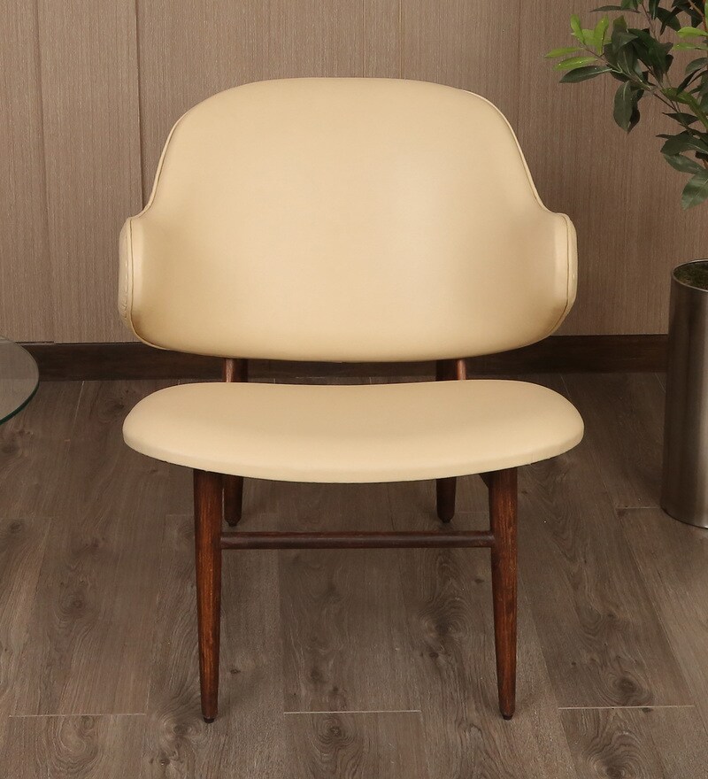 Buy Hug Lounge Chair in Off white Colour by F9 Furnichair Online Low