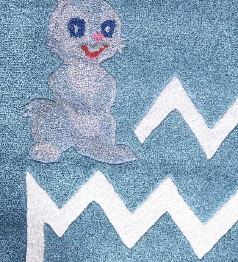 Buy Hungry Bunny Carpet in Multicolour by PEQURA Online Kids Carpets