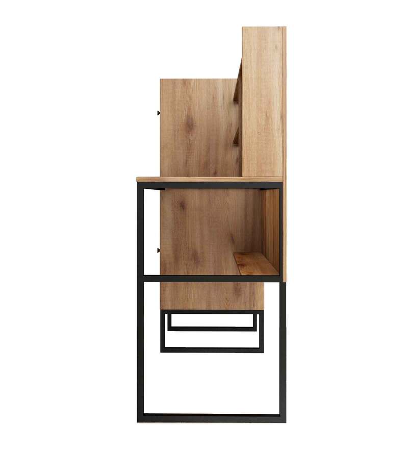 Buy Stella Hutch Desk in Knottywood Finish by Crystal Furnitech Online