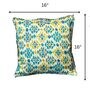 Huatay And Aqua Printed 16 X 16 Inches Cushion Cover Huatay And Aqua Printed 16 X 16 Inches Cushion Cover
