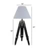 Hubble Tripod Table Lamp (Cotton White Conical Shade )