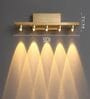 Hudson 15W Picture Mirror Light Gold Body Warm White LED Bathroom Vanity Wall Light for Home