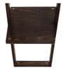 Central Red Cotton Shade Shelf Floor Lamp With Birch Ply Base