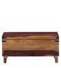 Hudson Solid Wood Small Blanket Box in Provincial Teak Finish