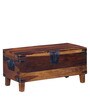 Hudson Solid Wood Small Blanket Box in Provincial Teak Finish